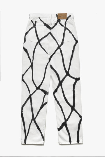 Oxley Hand Printed Organic Cotton Denim Jeans - Oxley Official
